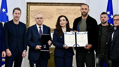 Kosova Milli Futbol Takımı’na madalya verildi! Vedat Muriqi açıklamalarda bulundu